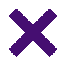 Icone de um X para fechar o menu